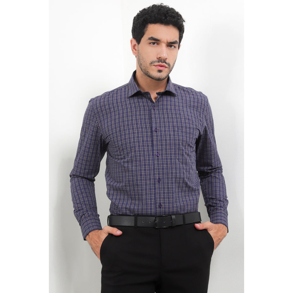 เสื้อเชิ้ตแขนยาวผู้ชาย KEMEJA Cardinal F2699J02E