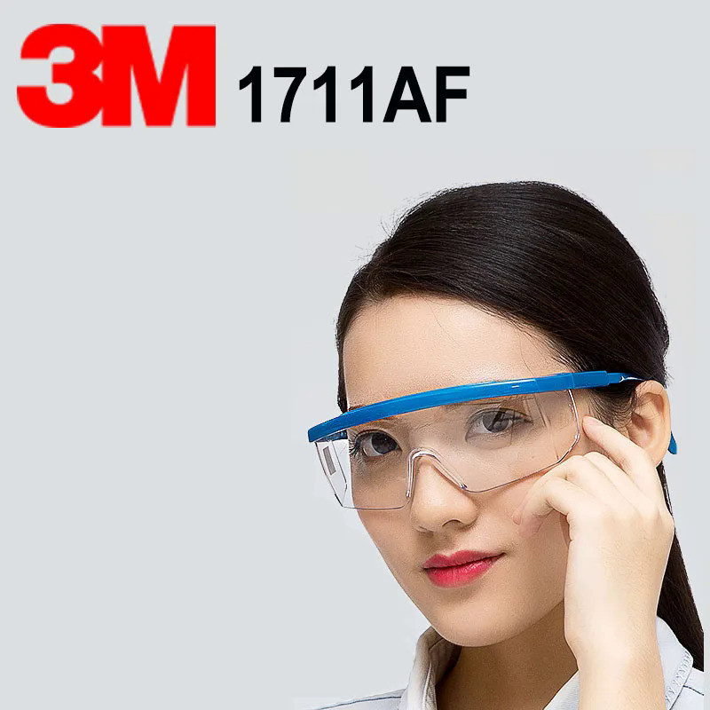 3M 1711AF Safety Glasses Anti-fog Dust Impact Resistant Goggles UV Protection Transparent Glasses Ou