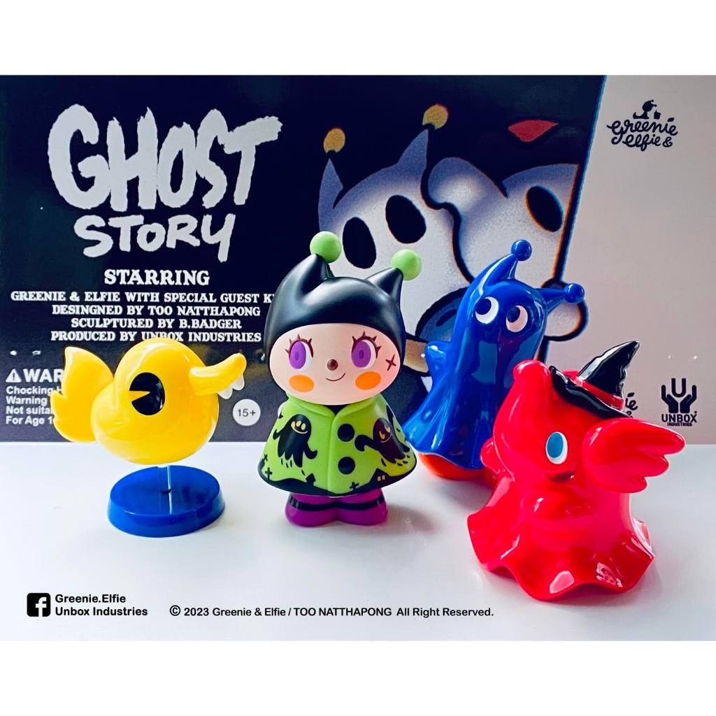 🔥🔥 พร้อมส่ง🔥🔥 🟠 Unbox Industries: 🎃 Greenie / Halloween ver & GHOST STORY 🎃👻วัสดุ ซอฟไวนิล👻
