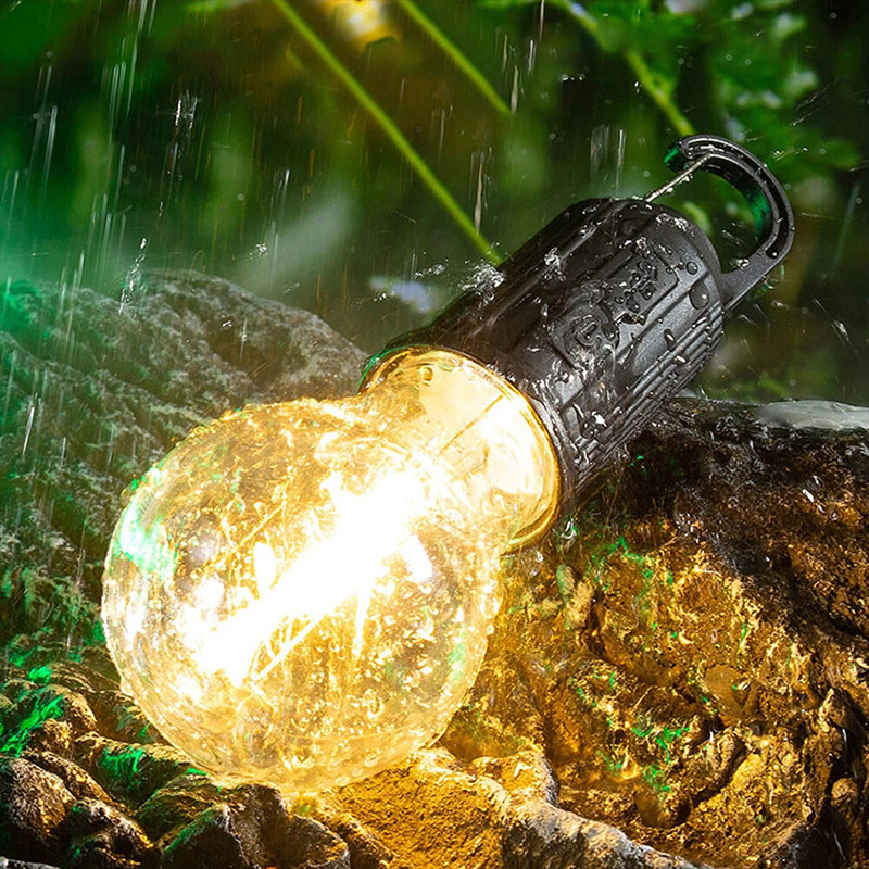 Roxart ไฟตั้งแคมป์ Led หลอดไฟสไตล์ย้อนยุคแบบพกพาทรงกลมชาร์จไฟได้ ไฟตั้งแคมป์สำหรับเต็นท์ - รูปที่ 7