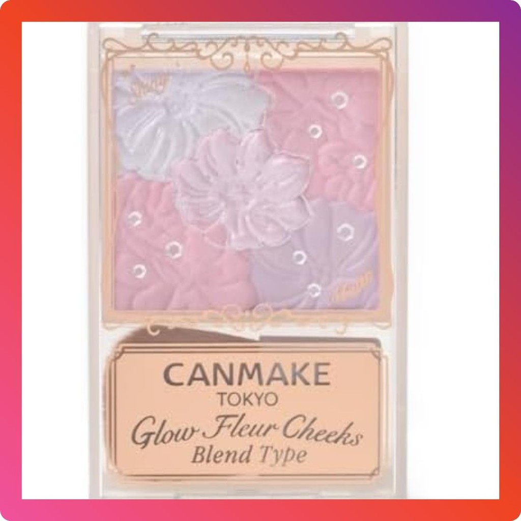 【Direct from Japan】Canmake Glow Fleur Cheeks (Blend Type) B03 Lavender Dream Cheek กลอส ไฮไลท์ เชียร