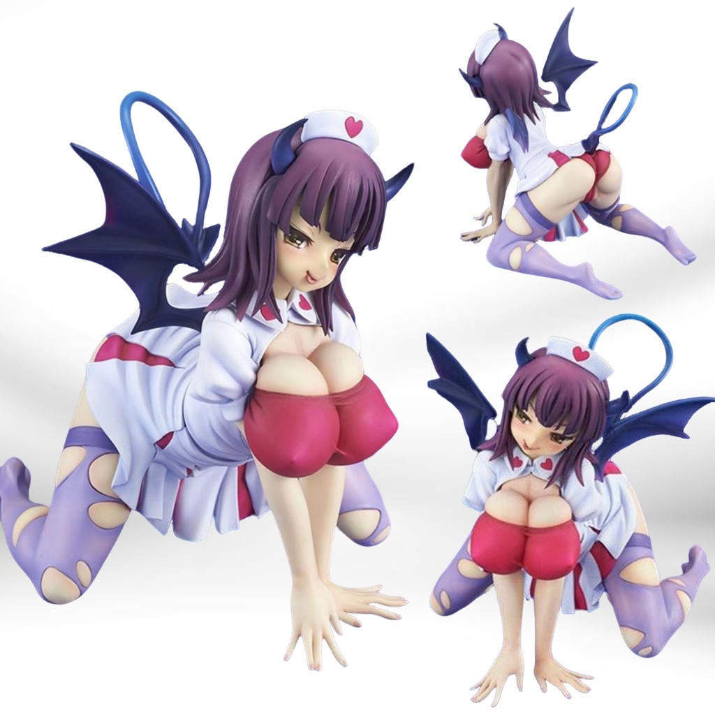 [พร้อมส่ง] Figure ฟิกเกอร์ Model โมเดล Kenketsu Q-Six Blood Donation Akuma Akane White Devil ชุดพยาบ