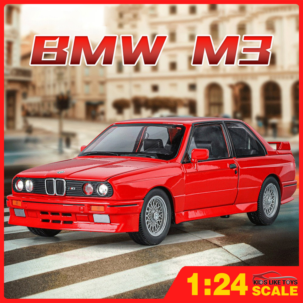 Klt 1:24 BMW M3 โมเดลรถเหล็กรถโลหะผสมของเล่นของขวัญสําหรับเด็กเด็กผู้หญิง
