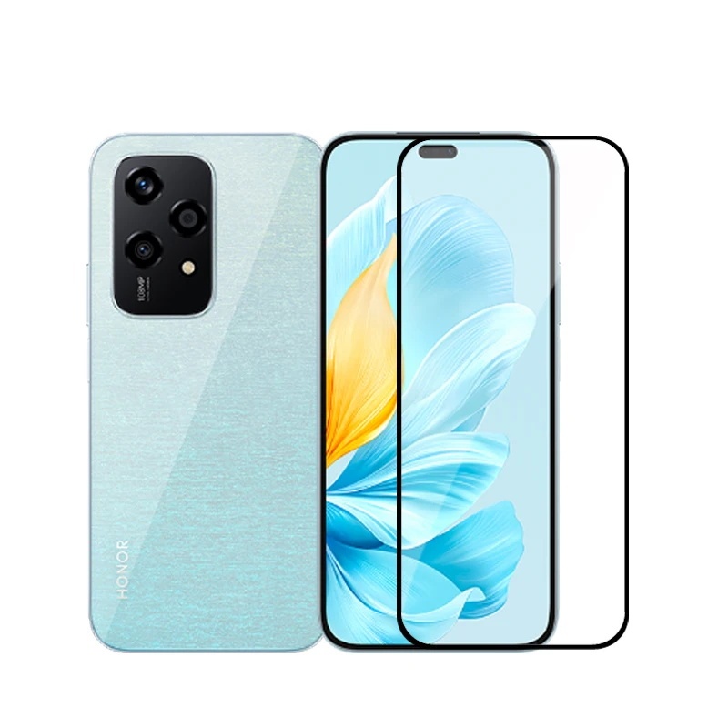 กระจกคลุมทั้งหมดสําหรับ Honor 200 Lite ป้องกันหน้าจอ Honor 90 20 10 Lite กระจกนิรภัย 3D ป้องกันฟิล์ม