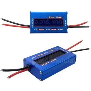 DC Watt Meter 0-60V 0-100A วัตต์มิเตอร์ ดิจิตอลโวลต์แอมป์มิเตอร์ Digital Volt-Amp Meter เพาเวอร์มิเตอร์ Power meter ม...