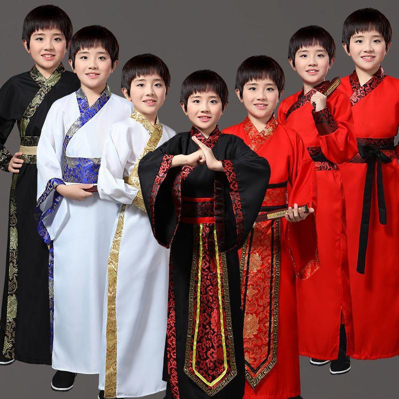 ชุดเด็ก ฮันฟู ชายโบราณนักเรียนชั้นชุดสไตล์จีนสไตล์จีนจีนเครื่องแต่งกายเด็ก ขงจื้อ ชุดโบราณเด็ก ฮันฟู ชายนักเรียนโบราณคลาสชุดสไตล์จีนจีนสไตล์จีนจีนชุดเด็กขงจื 10.13