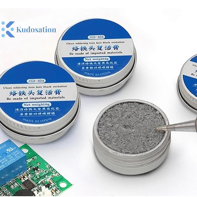 Kudosion หัวแร้งบัดกรี Tinner Activator Tip Cleaner Remover ตะกั่วฟรี 6g
