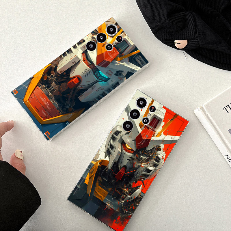 SAMSUNG กันดั้มเคสโทรศัพท์สําหรับsamsung Note 10 Plus 20 Ultra A53 A52s A23 A22 A12 A31 A33 A73 A50 A50s A30s A51 A71 A32 A52 A72 A13 5Gกันกระแทกนุ่ม