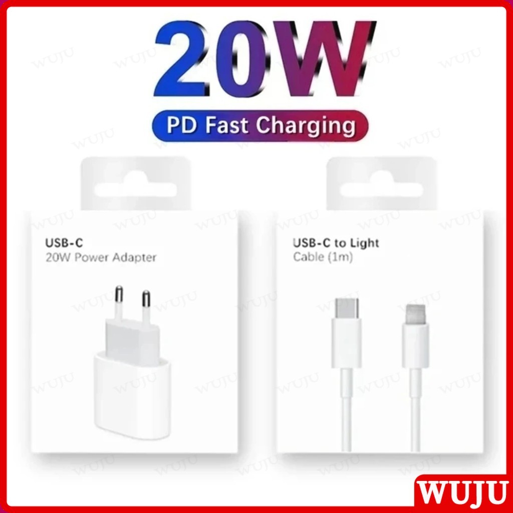 Wuju PD 20W แต่ละห่อ Fast Charger Adapter USB Type-C Charger สายชาร์จเร็ว