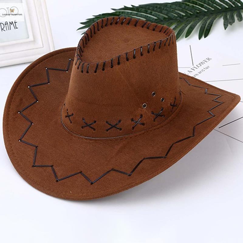 Cod หมวกคาวบอยตะวันตก ราคาถูก หมวกคาวบอยสําหรับสุภาพบุรุษ Cowgirl Jazz Cap ใหม่