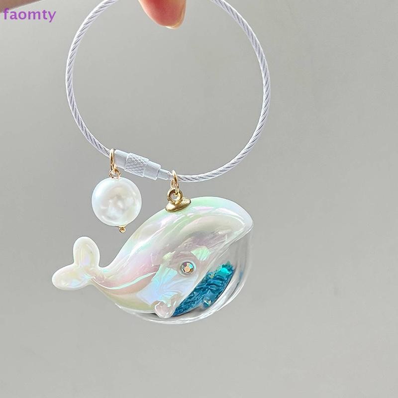 Famty น่ารัก Whale Dolphin พวงกุญแจสัตว์ทะเลตุ๊กตา Kawaii พวงกุญแจพวงกุญแจรถ TH