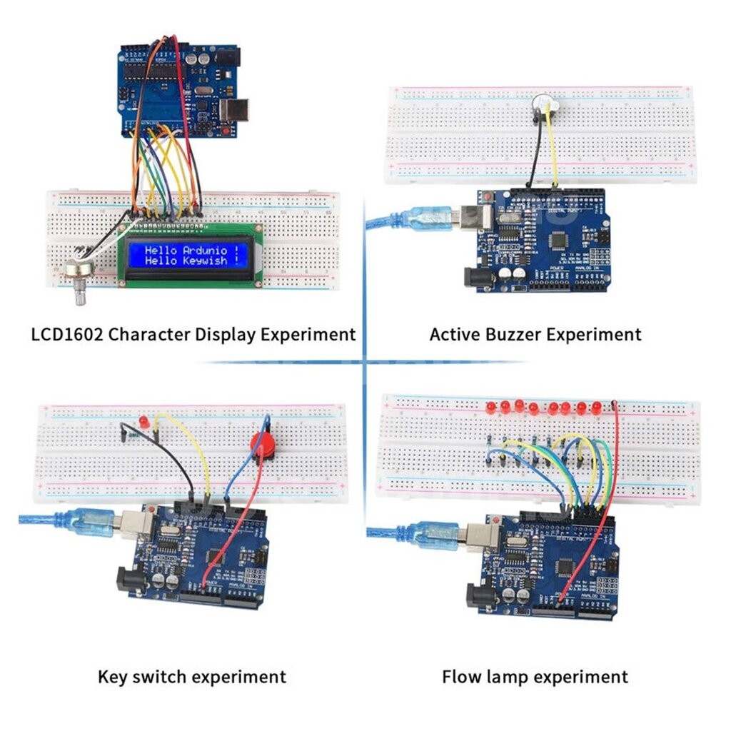 AE001 ชุดเรียนรู้ Arduino UNO R3 Learning kit Project Starter Kit ชุดเริ่มต้นเรียนรู้อาร์ดูโน่ Arduino DIP chip - รูปที่ 5