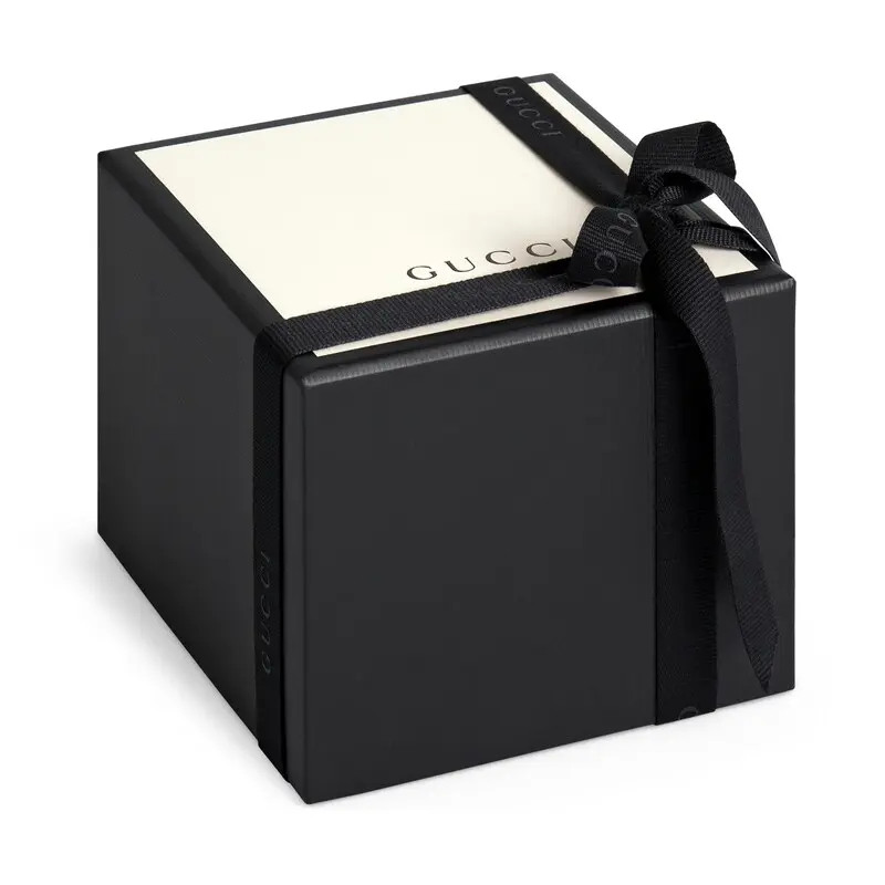 กุชชี่ นาฬิกา Gucci GG2570 series สายไนลอน 4CM หน้าปัดสีดำ