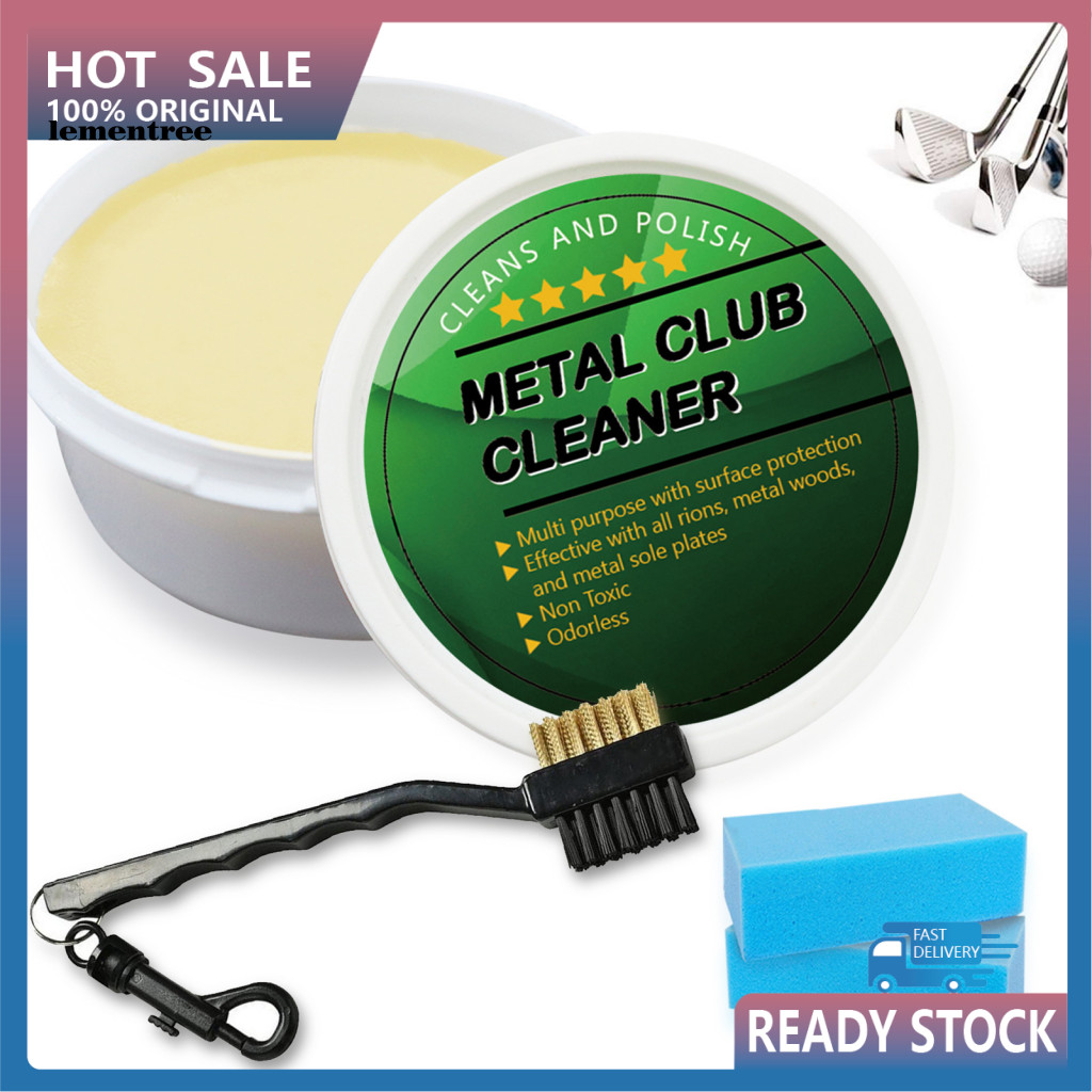 <lementree> น้ํายาทําความสะอาดไม้กอล์ฟ Mirror-like Finish สําหรับกอล์ฟคลับ Ultimate Golf Club Care Set Rust Remover ชุดขัดฟองน้ําทําความสะอาดปรับปรุงเกมวันนี้