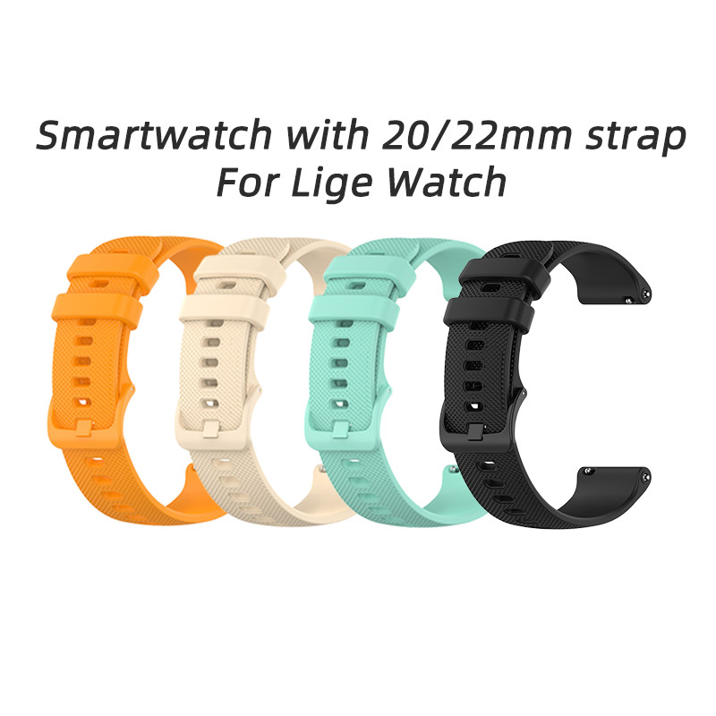 สายซิลิโคน 20 มม.22 มม. สำหรับ Lige Watch