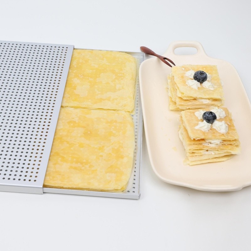 Yao 2 ชิ้น Pastry Baking Sheet Anodized อลูมิเนียมแบบพกพาสนิมเครื่องครัวทน
