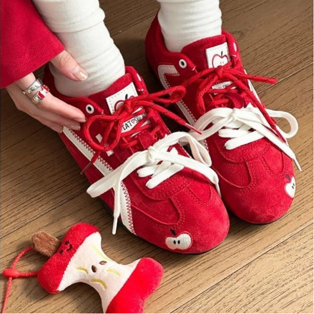 รองเท้าผ้าใบเกาหลี ส้นแบน กันลื่น ใส่ลำลอง สไตล์เกาหลี