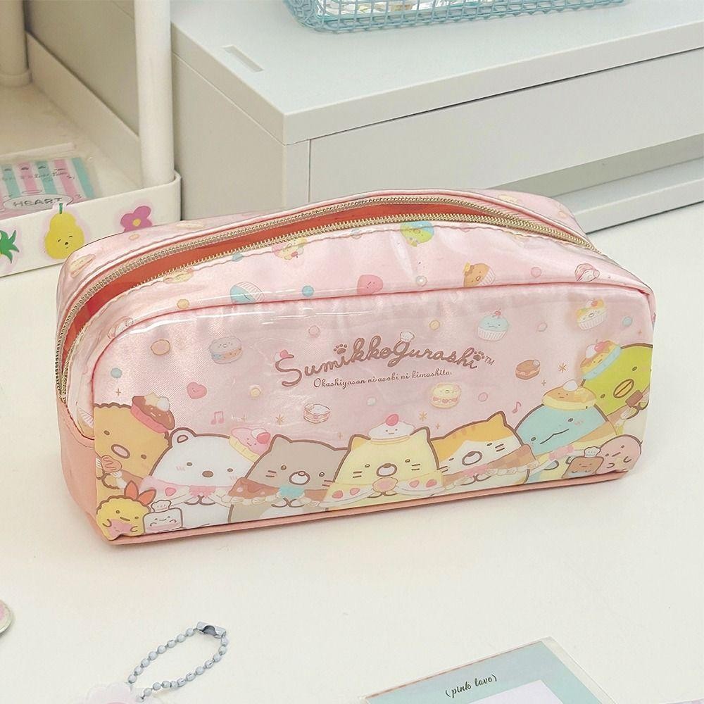ดินสอ ROSEGOOD , กระเป๋าใส่ปากกา Sumikko Gurashi ความจุขนาดใหญ่, นักเรียนกระเป๋าเครื่องเขียนมัลติฟังก์ชั่นที่ทนทาน