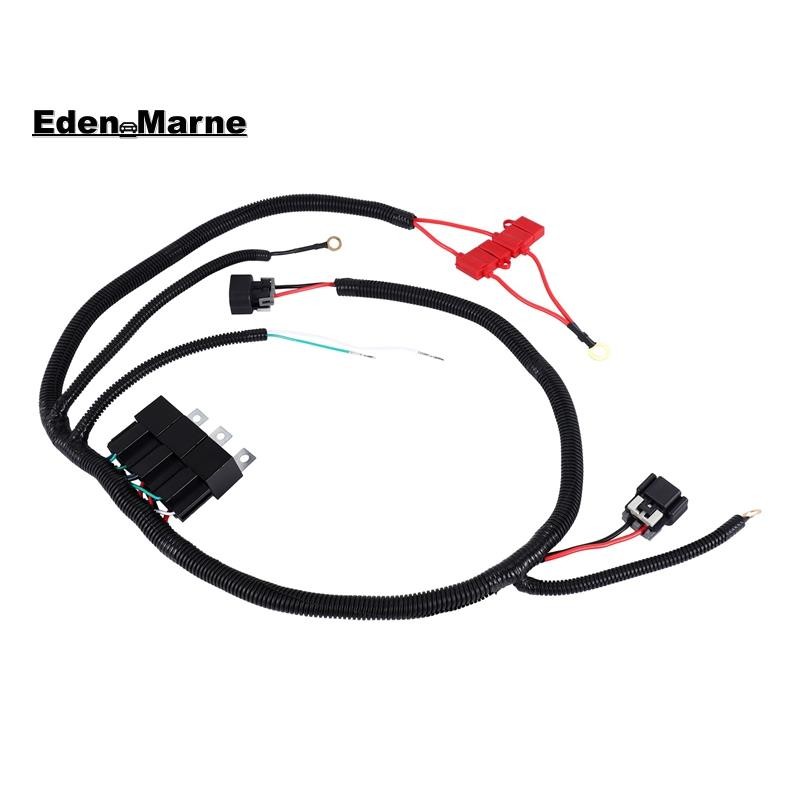 [Eden_Marner]7L5533A226T พัดลมไฟฟ้าคู่อัพเกรดสายรัดสายไฟควบคุม ECU สําหรับ 1500 2500 2002-2006