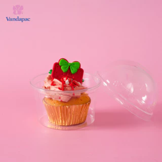[ยกลัง 1,000 ชิ้น] ถ้วยเบเกอรี 10 ออนซ์ PET ปาก 95 มม. VANDAPAC