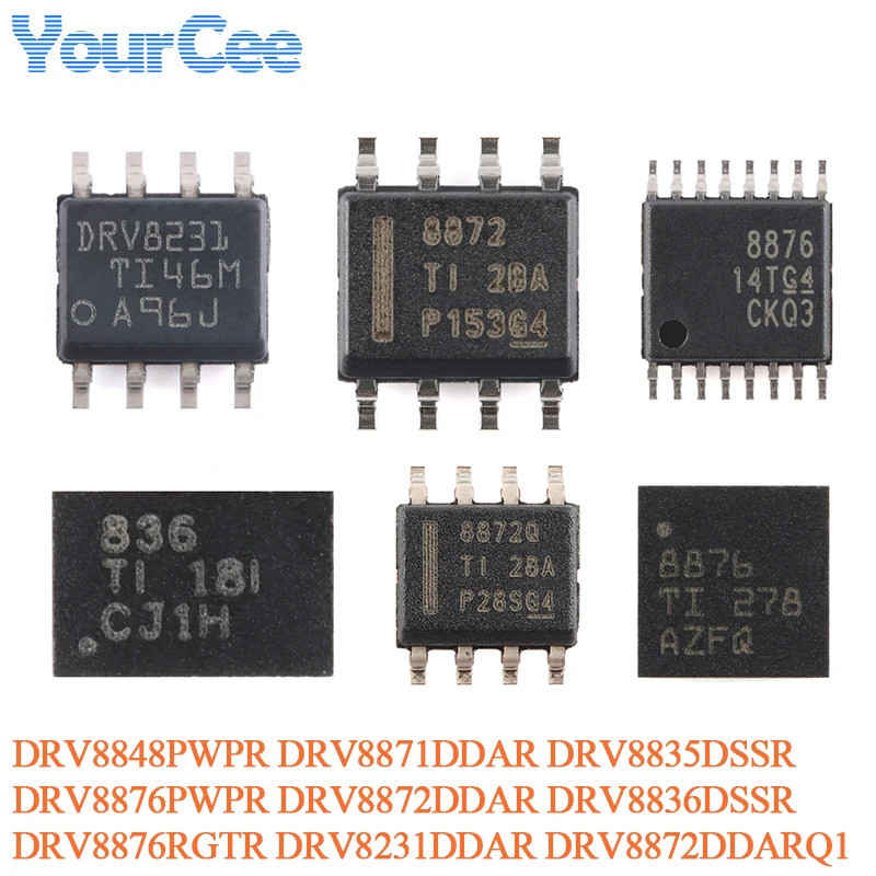 1-5PCS DRV8876RGTR DRV8872DDARQ1 DRV8836DSSR DRV8835DSSR DRV8876PWPR DRV8231DDAR DRV8848PWPR DRV8871