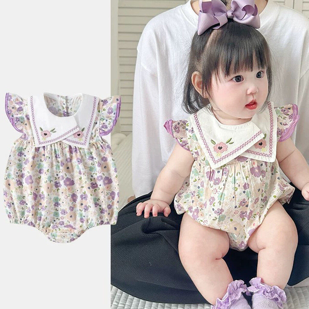 ชุด Romper และ Jumpsuit แขนสั้นสำหรับทารกและเด็กวัยหัดเดิน