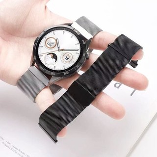 22MM 20MM 18MM สายนาฬิกาแม่เหล็กสแตนเลสกันน้ําสําหรับ Garmin Samsung Huawei Sports