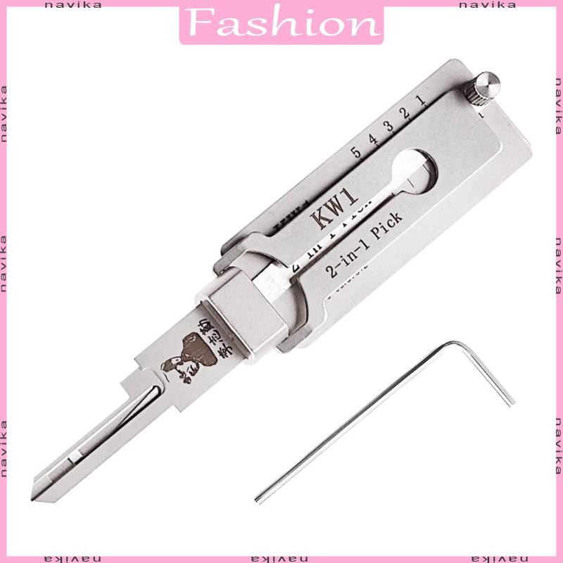 NAV LiShi 2 in 1 KW1 ถอดรหัสสําหรับประตูบ้านล็อคพลเรือน