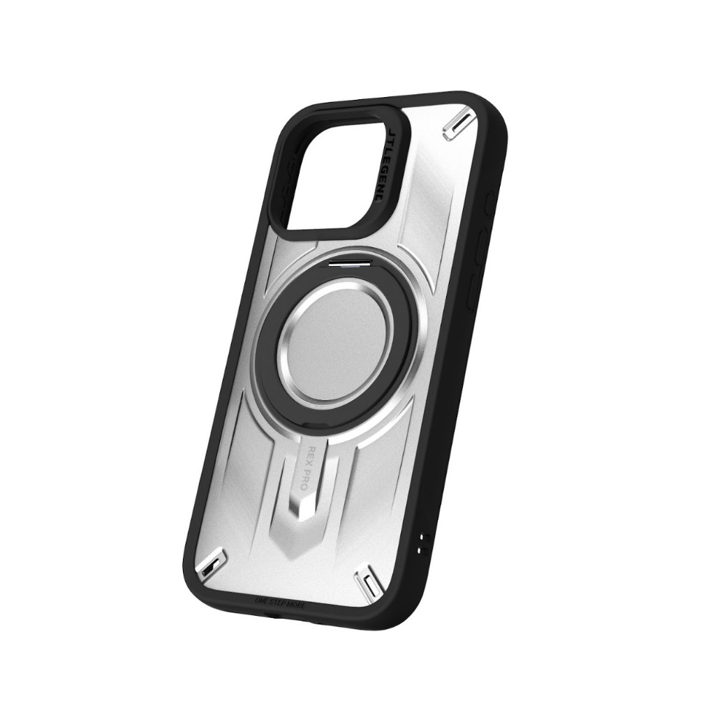 เคส JTLEGEND: iPhone 16 Pro Max Rex Pro Mag roatated stand shockproof case - Black