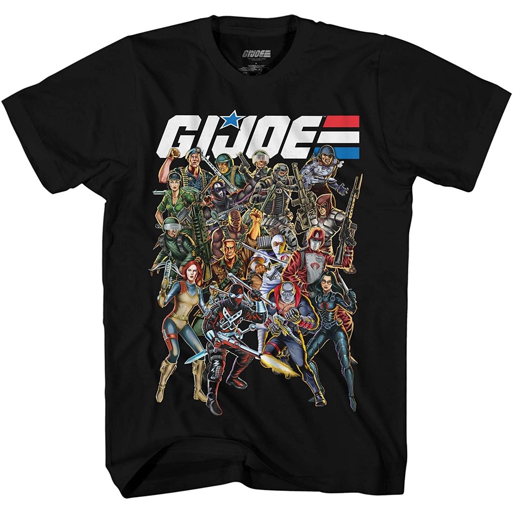 GI เสื้อยืด Joe Groupshot Cobra Snake Eyes Storm Shadow Symbol Premium เสื้อยืดนุ่มหนา