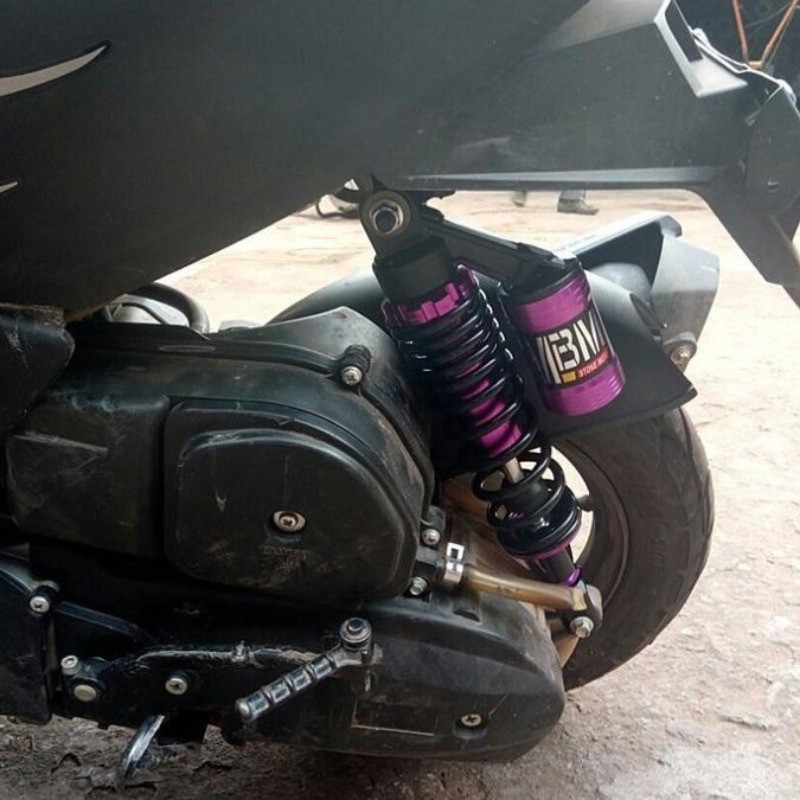 โช๊คหลัง 8.1 เซิร์น โช๊คหลัง คลื่น หลัง สปริงดํา คีย์บอร์ดแดง กระปุกแก๊ส 310 มิล ใส่ได้ทุกรุ่น นุ่มมาก - รูปที่ 2