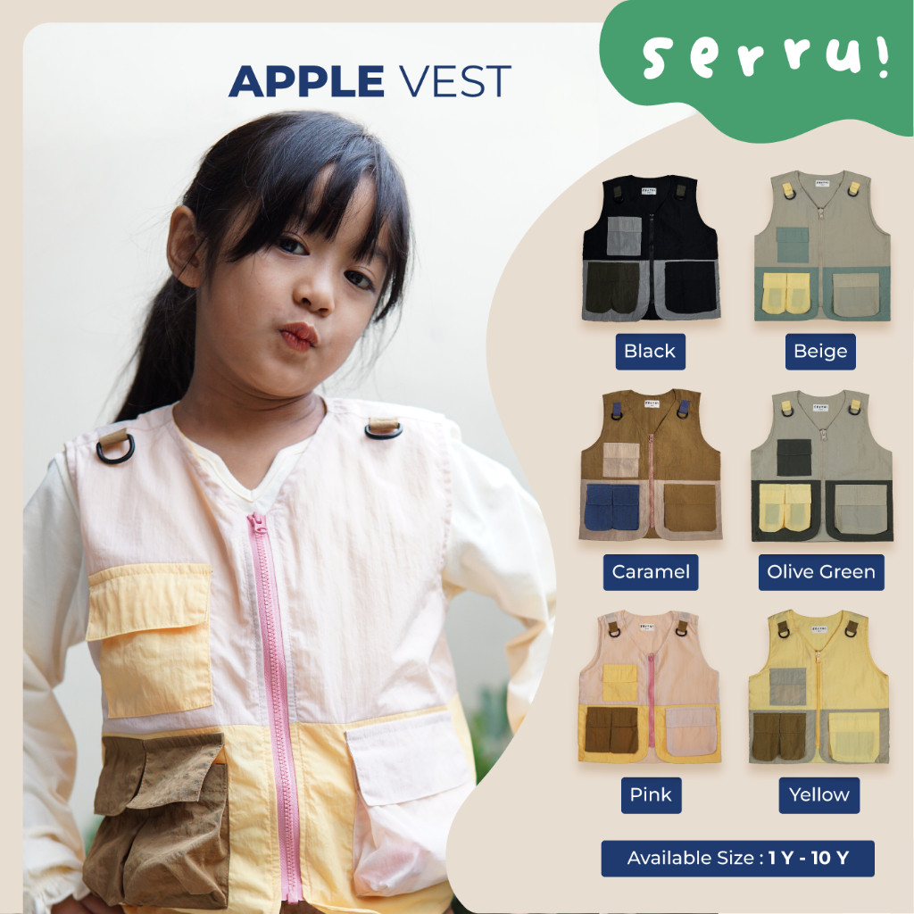 DELI STORE ความจริง! APPLE Vest - เสื้อกั๊กเด็ก