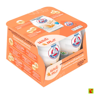 ตราหมี โกลด์ ผลิตภัณฑ์นมสเตอริไลส์ไขมันต่ำผสมมอลต์สกัด 140 มล. X 4 ชิ้น