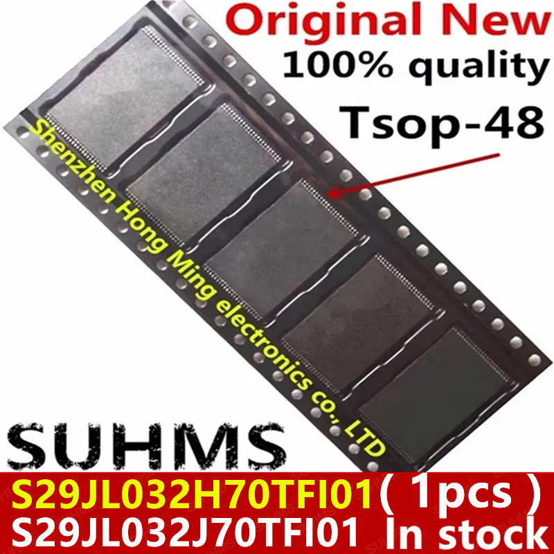 (1 ชิ้น) 100% ใหม่ S29JL032J70TFI01 S29JL032H70TFI01 tsop-48