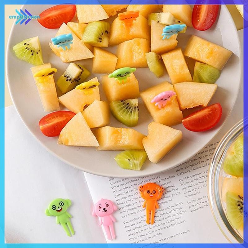 EPMN> สัตว์อาหาร Picks Mini ส้อมสําหรับเด็กน่ารักส้อมผลไม้ Bento กล่อง Bento อุปกรณ์เสริมอาหารตกแต่ง