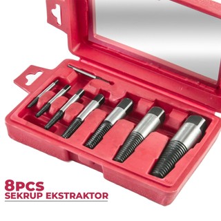 FIXTEC   Tap Balik Pembuka Baut Screw Extractor Set 8PCS- 6646