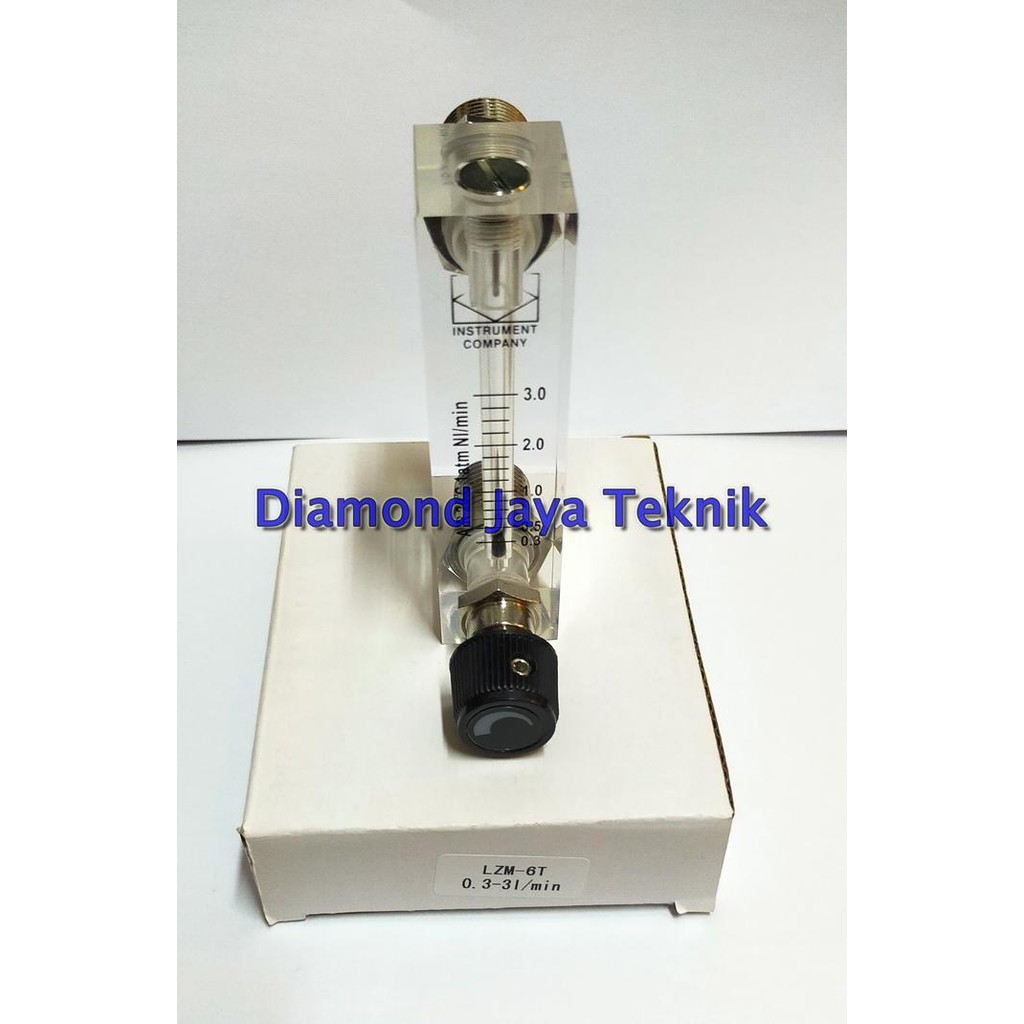 Rotameter Air 0.3- 3 L/ Min / LZM-6T Rotameter / Flowmeter Air / Gas อะคริลิค Rotameter / Dart 1/4" 