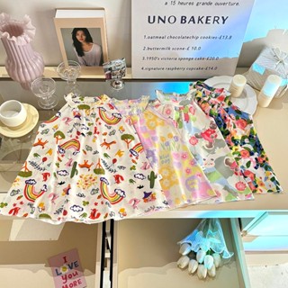 ใหม่ ชุดเดรสเด็ก ชุดแฟชั่นลายดอกไม้น่ารักๆสไตล์หวานๆเจ้าหญิง…