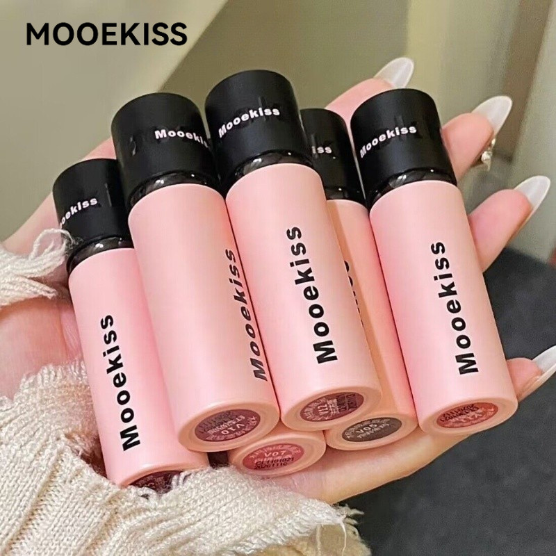MOOEKISS ลิปโคลนไม่ติดถ้วยง่ายติดทนนานและไม่จางหาย
