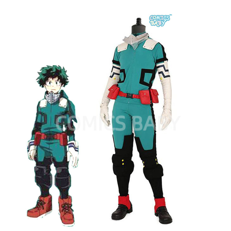 My Hero Academia Midoriya Izuku Cosplay Costume - Battle Suit Style Halloween Uniform绿谷出久