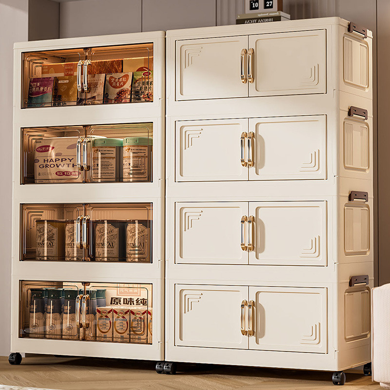 Locker ติดตั้ง-ฟรีที่ถอดออกได้พับเก็บครัวในครัวเรือนห้องนอน Locker Multi-Layer ของเล่นขนม