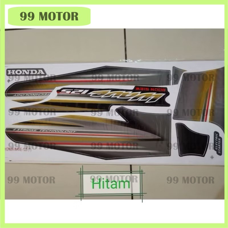 Honda Wave 125 Wave 125 W125 First Model Edition Body Sticker Stripe - Strike Stiker cover set body 