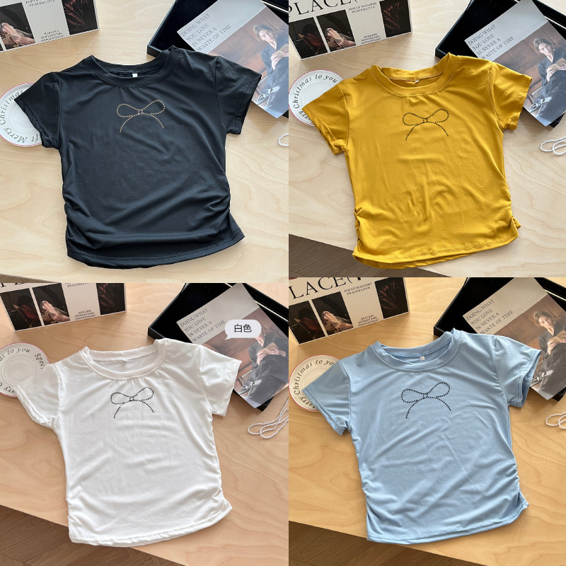 G03-08 เสื้อยืดแขนสั้นพิมพ์ลาย สุดน่ารัก แนวเกาหลี หลายไซส์ ผ้านิ่มสวมใส่สบาย ใส่ได้ทุกโอกาส ราคาถูก