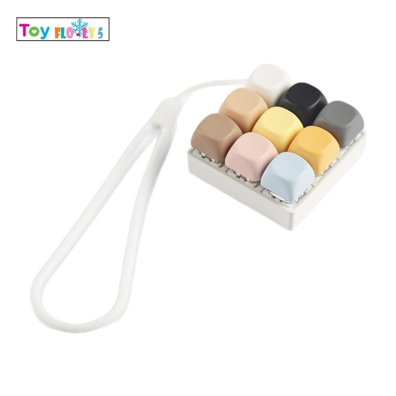 [Flurishroly5] Keyboard Clicker Fidget Toy Phone Chain ของขวัญที่ทนทานสะดวกสําหรับผู้ใหญ่ Fun Stylis