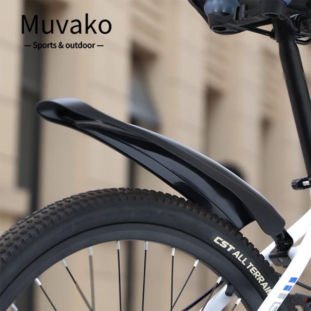 MUVAKO บังโคลนจักรยาน 2 ชิ้น ด้านหน้าและหลัง ขนาด 20/22/24 นิ้ว ติดตั้งง่าย ป้องกันฝุ่น สำหรับจักรยาน MTB
