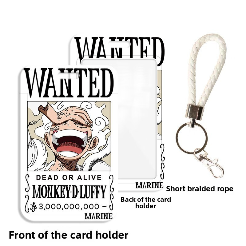One Piece bounty Card cover idol photo Card holder พร้อมเชือกแขวน access control sensor Card protector case