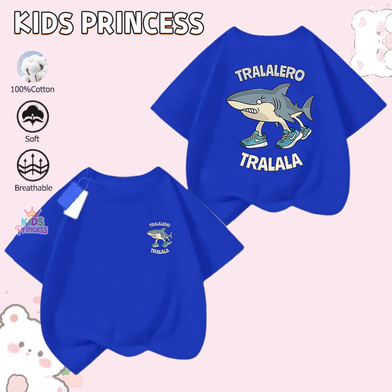 COD(จัดส่งตลอด 24 ชั่วโมง) TUNG เสื้อยืดแขนสั้นสำหรับเด็กสบายและนุ่ม ผ้าฝ้ายแท้ 100% เสื้อยืดพิมพ์ลาย N3337