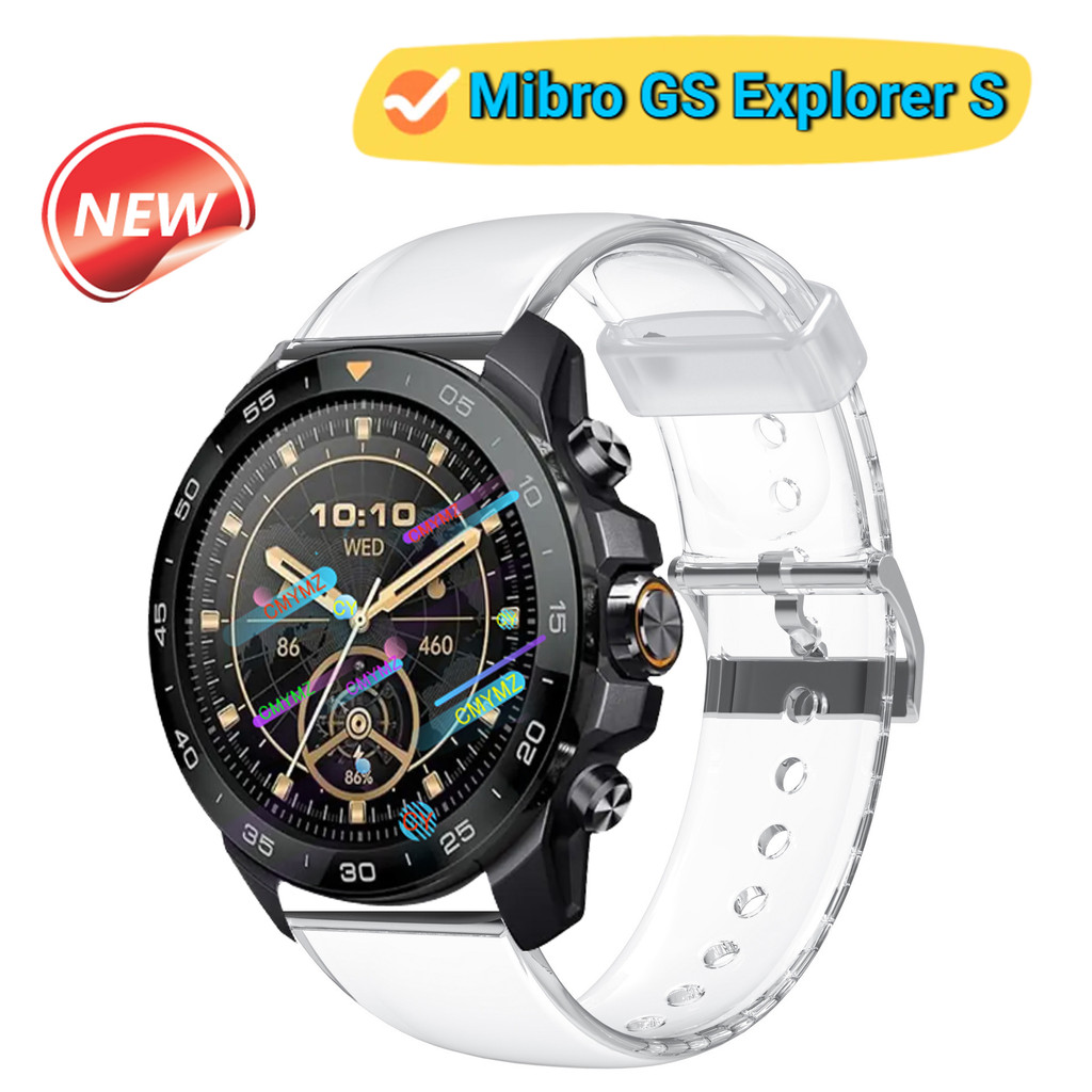 Mibro GS Explorer S strap Soft TPU สายโปร่งใส Mibro watch GS Explorer S สายนาฬิกา สายรัดข้อมือกีฬา