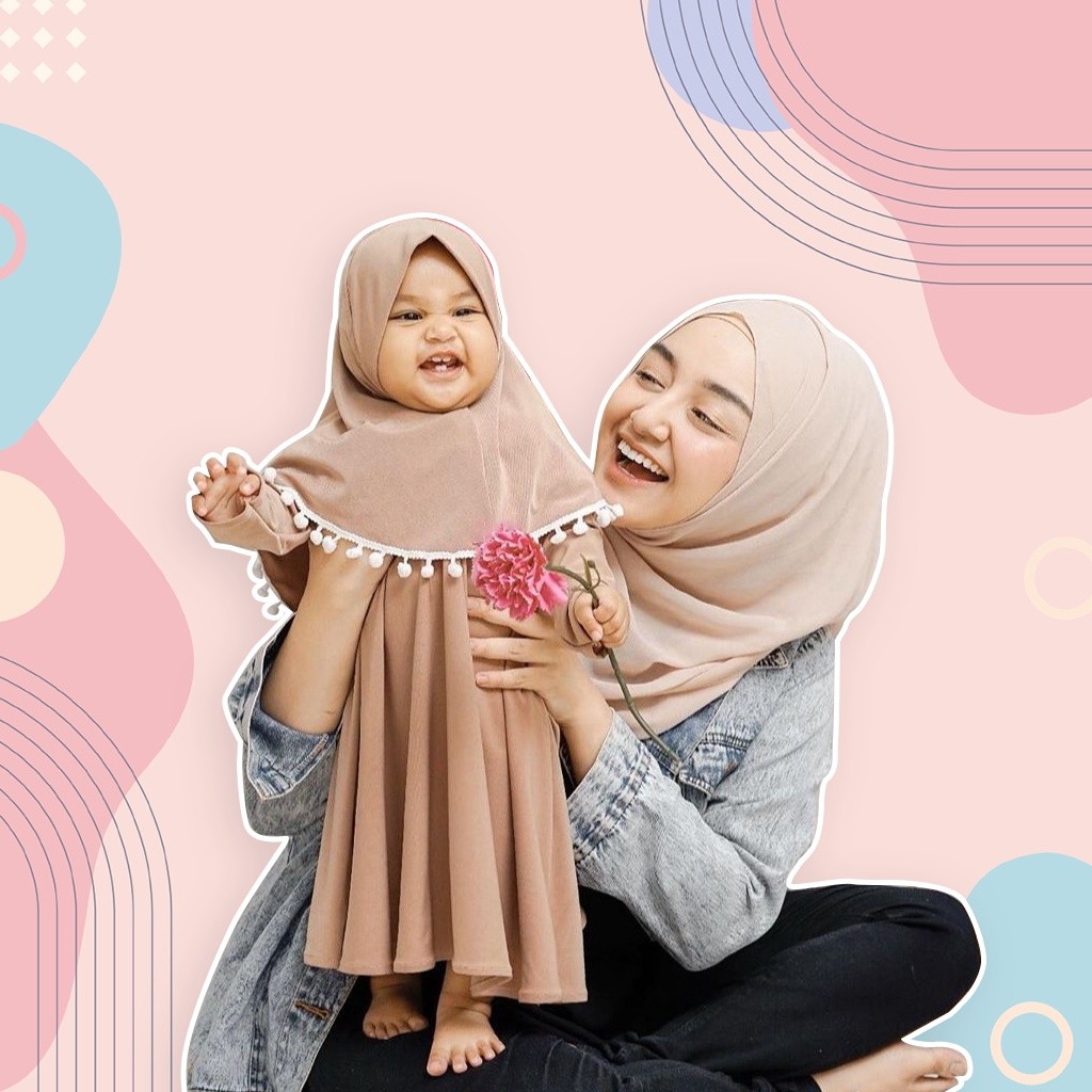 NOURZHA เด็กผู้หญิง Gamis เสื้อผ้า 0 6 เดือนทารกแรกเกิด 3 เดือนเด็กผู้หญิง hijab Gamis ชุด 12 เดือน