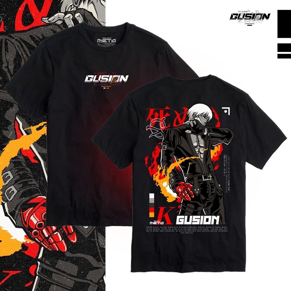 เสื้อยืดพิมพ์ลาย GUSION สำหรับแฟนเกม สร้างบุคลิกทันสมัย